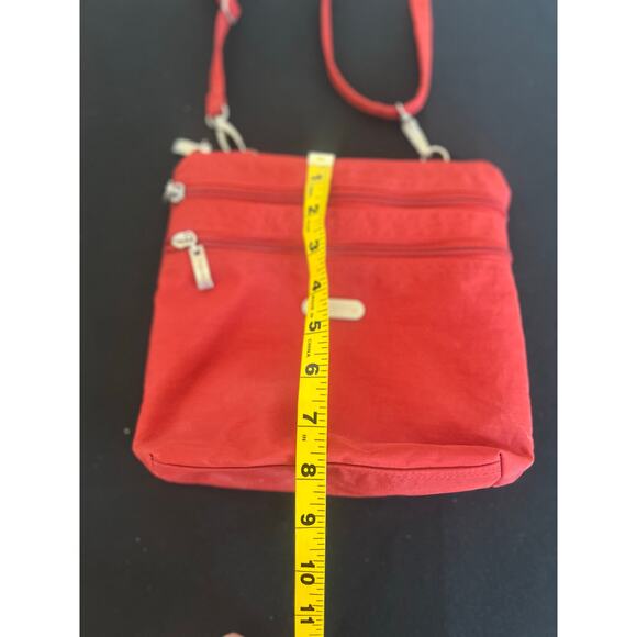 BAGGALLINI CROSSBODY BAG PURSE REMOVABLE STRAPS EXTRA POCKETS RED - Picture 9 of 10